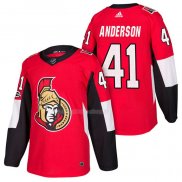Maglia Hockey Ottawa Senators Craig Anderson Autentico Home 2018 Rosso