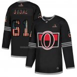 Maglia Hockey Ottawa Senators Mark Stone 2020 USA Flag Nero