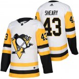 Maglia Hockey Pittsburgh Penguins Conor Sheary Autentico Away 2018 Bianco