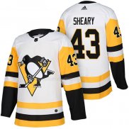 Maglia Hockey Pittsburgh Penguins Conor Sheary Autentico Away 2018 Bianco