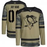 Maglia Hockey Pittsburgh Penguins Personalizzate Military Appreciation Team Autentico Practice Camuffamento
