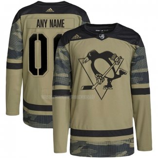 Maglia Hockey Pittsburgh Penguins Personalizzate Military Appreciation Team Autentico Practice Camuffamento