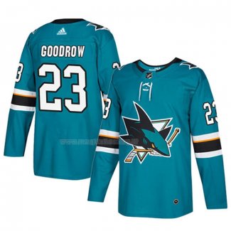 Maglia Hockey San Jose Sharks Barclay Goodrow Autentico Home Verde