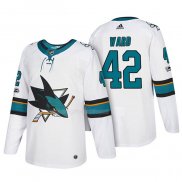 Maglia Hockey San Jose Sharks Joel Ward 2018 Bianco