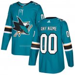 Maglia Hockey San Jose Sharks Personalizzate Home Blu
