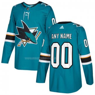 Maglia Hockey San Jose Sharks Personalizzate Home Blu