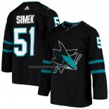 Maglia Hockey San Jose Sharks Radim Simek Alternato Autentico Nero