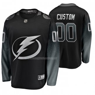 Maglia Hockey Tampa Bay Lightning Personalizzate Alternato Nero2