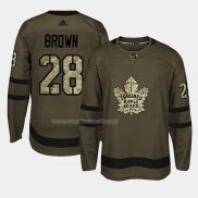 Maglia Hockey Toronto Maple Leafs Connor Brown 2018 Salute To Service Verde Militare