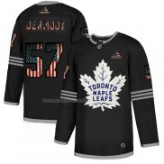 Maglia Hockey Toronto Maple Leafs Travis Dermott 2020 USA Flag Nero