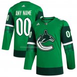 Maglia Hockey Vancouver Canucks 2023 St. Patrick's Day Autentico Personalizzate Verde
