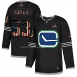 Maglia Hockey Vancouver Canucks Bo Horvat 2020 USA Flag Nero