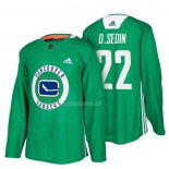 Maglia Hockey Vancouver Canucks Daniel Sedin New Season Practice Verde