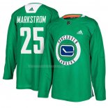 Maglia Hockey Vancouver Canucks Jacob Markstrom New Season Practice Verde