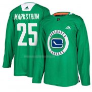 Maglia Hockey Vancouver Canucks Jacob Markstrom New Season Practice Verde