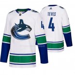 Maglia Hockey Vancouver Canucks Josh Teves 2019-20 Away Autentico Bianco