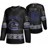 Maglia Hockey Vancouver Canucks Personalizzate Breakaway Nero