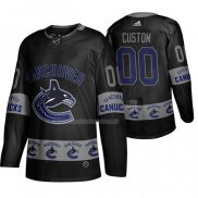 Maglia Hockey Vancouver Canucks Personalizzate Breakaway Nero