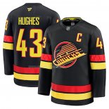 Maglia Hockey Vancouver Canucks Quinn Hughes Alternato Nero