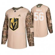 Maglia Hockey Vegas Golden Knights Erik Haula Veterans Day Camuffamento
