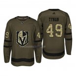 Maglia Hockey Vegas Golden Knights T.j. Tynan 2018 Salute To Service Verde Militare
