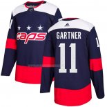 Maglia Hockey Washington Capitals Mike Gartner Autentico 2018 Stadium Series Blu