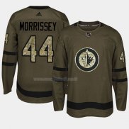 Maglia Hockey Winnipeg Jets Josh Morrissey 2018 Salute To Service Verde Militare