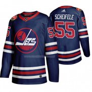 Maglia Hockey Winnipeg Jets Mark Scheifele Heritage Classic 2019-20 Blu