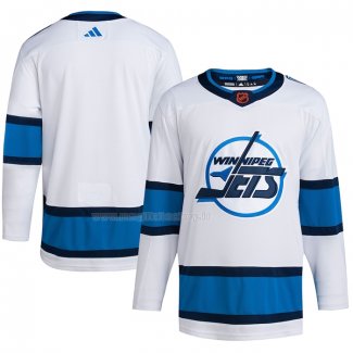 Maglia Hockey Winnipeg Jets Reverse Throwback Autentico Blank Bianco