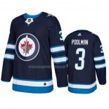 Maglia Hockey Winnipeg Jets Tucker Poolman Home Autentico Blu