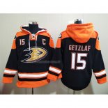 Felpa con Cappuccio Anaheim Ducks Ryan Getzlaf Nero
