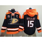Felpa con Cappuccio Anaheim Ducks Ryan Getzlaf Nero