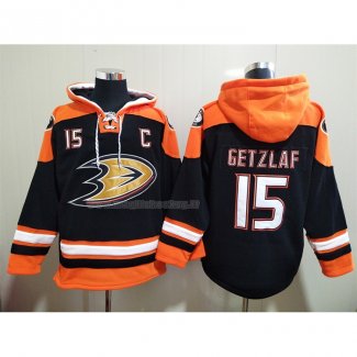 Felpa con Cappuccio Anaheim Ducks Ryan Getzlaf Nero