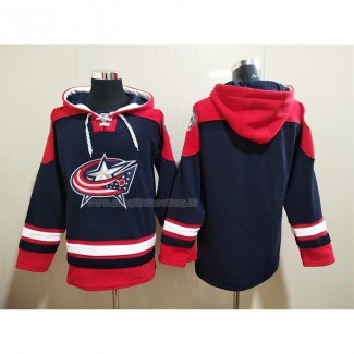 Felpa con Cappuccio Columbus Blue Jackets Blu