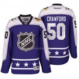 Maglia Hockey 2017 All Star Chicago Blackhawks Corey Crawford Viola