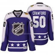 Maglia Hockey 2017 All Star Chicago Blackhawks Corey Crawford Viola