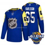 Maglia Hockey 2018 All Star Ottawa Senators Erik Karlsson Autentico Blu