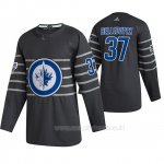 Maglia Hockey 2020 All Star Winnipeg Jets Connor Hellebuyck Autentico Gris