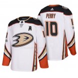 Maglia Hockey Anaheim Ducks Corey Perry 2018 New Season Team Road Bianco