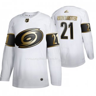 Maglia Hockey Bambino Carolina Golden Edition Ahurricanes Niederreiter Autentico Bianco