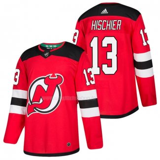 Maglia Hockey Bambino New Jersey Devils Nico Hischier 2018 Home Autentico Rosso