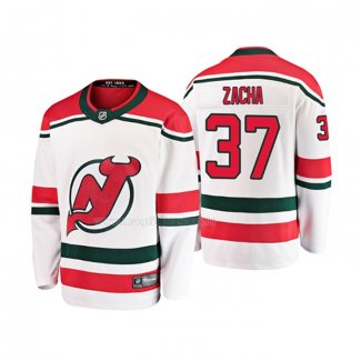 Maglia Hockey Bambino New Jersey Devils Pavel Zacha Alternato Breakaway Bianco