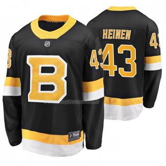 Maglia Hockey Boston Bruins Danton Heinen Alternato Premier Breakaway Nero