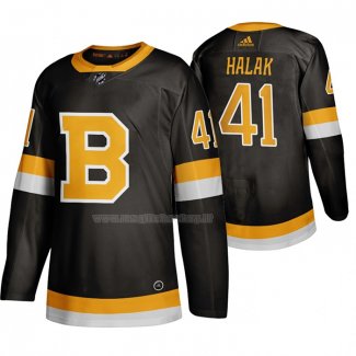 Maglia Hockey Boston Bruins Jaroslav Halak Tercera Nero