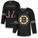 Maglia Hockey Boston Bruins Patrice Bergeron 2020 USA Flag Nero