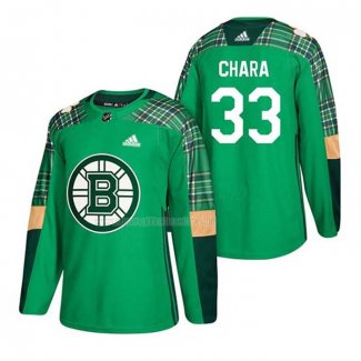 Maglia Hockey Boston Bruins Zdeno Chara 2018 Dia de San Patricio Verde