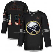 Maglia Hockey Buffalo Sabres Jack Eichel 2020 USA Flag Nero
