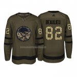 Maglia Hockey Buffalo Sabres Nathan Beaulieu 2018 Salute To Service Verde Militare