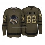 Maglia Hockey Buffalo Sabres Nathan Beaulieu 2018 Salute To Service Verde Militare