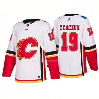 Maglia Hockey Calgary Flames Matthew Tkachuk Away Premier 2017-2018 Bianco